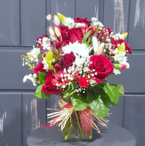 Roses-Order 3, 6 or 9 Rustic Roses Flower Bouquet