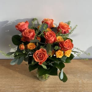 Orange Rose Bouquet Flower Bouquet