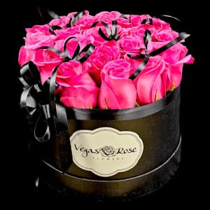 LOVELY BOW IN HOT PINK Flower Bouquet