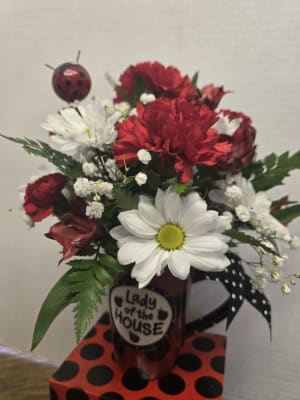 Lady of the House Mug Arrangement Flower Bouquet