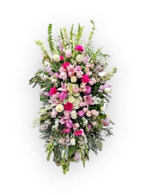 Sympathy Spray Easel Flower Bouquet
