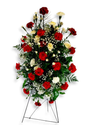 Sympathy Spray Easel Flower Bouquet