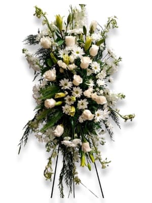 Sympathy Spray Easel Flower Bouquet