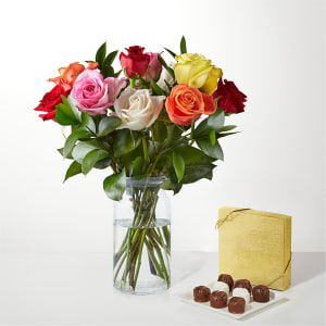 Mixed Roses Gift Sets Flower Bouquet