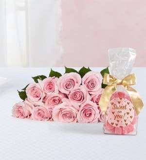 Precious Pink Roses, 12 Stems