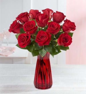 Romantic Red Roses Flower Bouquet