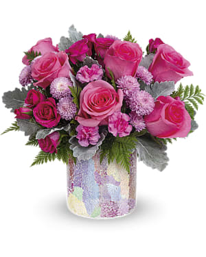 Teleflora's Radiantly Rosy Bouquet Flower Bouquet