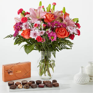 Light of My Life Bouquet and Chocolate Bundle Flower Arrangement Light of My Life Bouquet and Chocolate Bundle Flower Bouquet