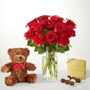 Red Roses Gift Sets Flower Bouquet