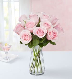 Precious Pink Roses, 12 Stems Flower Bouquet