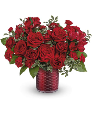 Teleflora's Radiant Crimson Bouquet Flower Bouquet