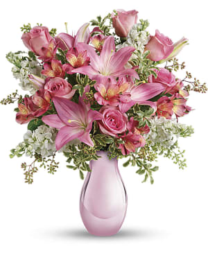 Teleflora's Pink Reflections Bouquet with Roses Flower Bouquet