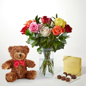 Mixed Roses Gift Sets Flower Bouquet