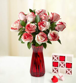 Valentine’s Day Kaleidoscope Roses Flower Bouquet