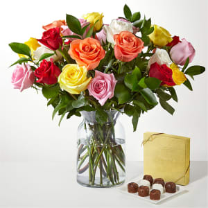 Mixed Roses Gift Sets Flower Bouquet