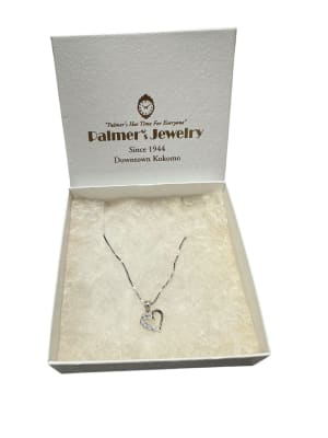 Palmers Jewelry Sterling Silver Pendant with Diamond Chips