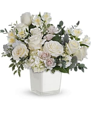 Teleflora's Peaceful Clouds Flower Arrangement Teleflora's Peaceful Clouds Flower Bouquet