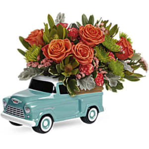 Teleflora's Keep Trucking Chevy Flower Bouquet