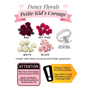 Petite Kid's Corsage Flower Bouquet