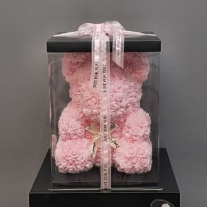 Rose Bear Pink Flower Bouquet