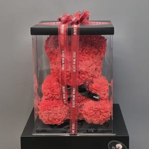 Rose Bear Red Flower Bouquet