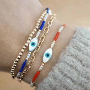 Evil Eye Beaded Bracelet