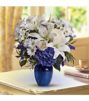 Beauty in Blue Flower Bouquet