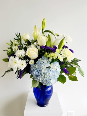 Beauty in Blue Flower Bouquet