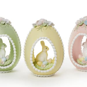 Sugar Egg with Bunny Decor