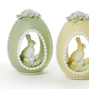 Sugar Egg with Bunny Decor