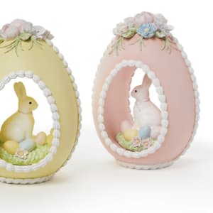 Sugar Egg with Bunny Decor