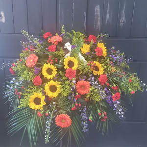 Loving Birch Crossing Casket Spray Flower Arrangement Loving Birch Crossing Casket Spray Flower Bouquet