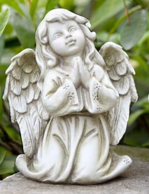 Angel Girl Figure Flower Bouquet