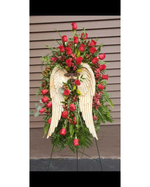 On The Wings of an Angel Spray Flower Bouquet