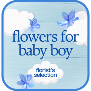Designer's Choice Baby Boy Flower Bouquet