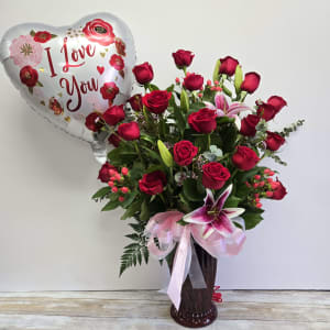 Super Deluxe 24 Rose Arrangement with Add-Ons Flower Bouquet