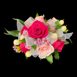 SWEET PINK WRIST CORSAGE Flower Bouquet