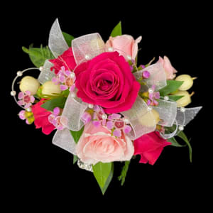 SWEET PINK WRIST CORSAGE Flower Bouquet
