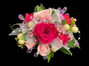 SWEET PINK WRIST CORSAGE Flower Bouquet