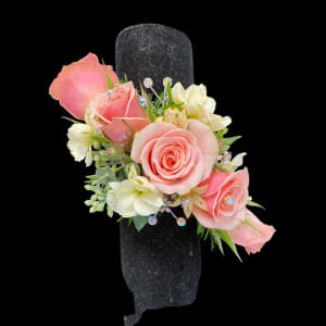 SOFT PINK WRIST CORSAGE Flower Bouquet
