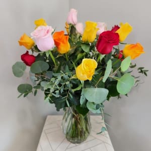 Monthly Rose Flower Bouquet