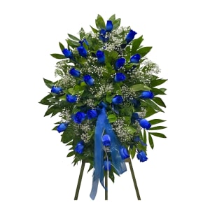Blue Rose Standing Spray Flower Bouquet