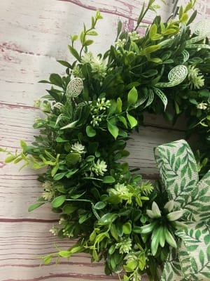 Contemporary Boxwood (Artificial) Wreath