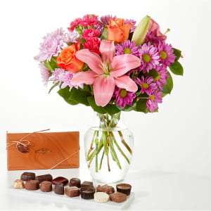 One and Only Bouquet and Chocolate Bundle Flower Bouquet