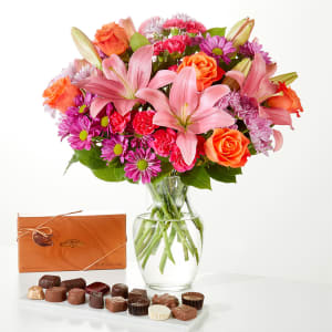 One and Only Bouquet and Chocolate Bundle Flower Bouquet