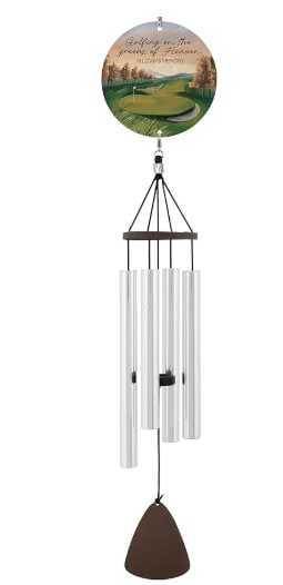 The Green of Heaven Picture Perfect Wind Chime Flower Bouquet