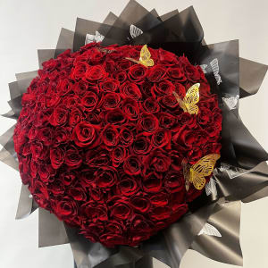 XL Wrapped Roses By Elite Flower Bouquet