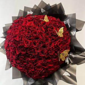 XL Wrapped Roses By Elite Flower Bouquet