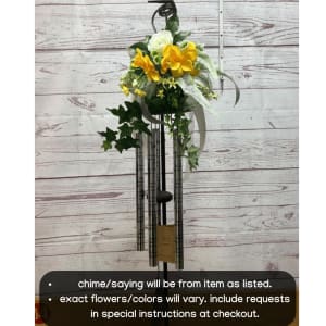 "Heavens Tear" 44" Sonnet Wind Chime Flower Arrangement "Heavens Tear" 44" Sonnet Wind Chime Flower Bouquet