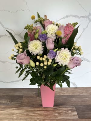 Mothers Day Dahlia Delight Vase